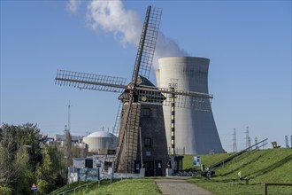 The Doel nuclear power plant on the Scheldt, one of two nuclear power plants in Belgium, consists