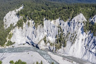 Ruinaulta, River gorge of the River Rhine, Engadine, Switzerland, Europe