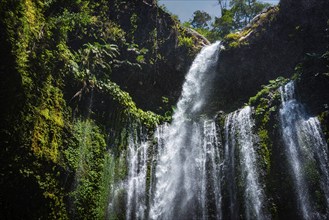 Sendang Gile waterfall, nature, landscape, flowing, river, fresh, clear, clean, environment,