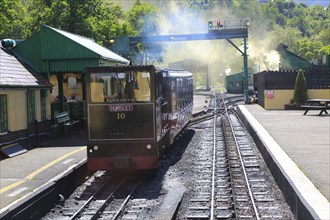 Snowdon Mountain railway, Llanberis, Gwynedd, Snowdonia, north Wales, UK