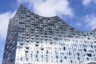 The facade of the Elbe Philharmonic Hall, Hamburg, Germany, Europe