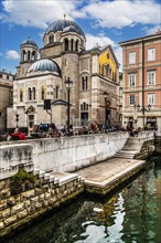 Serbian Orthodox Church of San Spiridione on the Grand Canal in the heart of Borgo Teresiano,