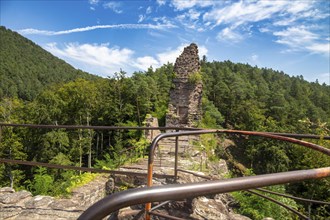 Wasigenstein Castle (Alsace, France) . The castle ruins are the remains of a medieval rock castle