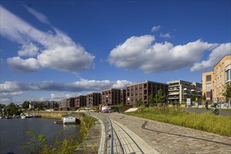 New development area Hafen City, on the site of the old neustädter Elbhafen harbour, Wohnungsbau