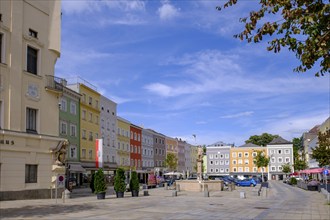 Main square with town hall, Ried im Innkreis, Innviertel, Upper Austria, Austria, Europe