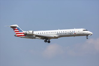 A Bombardier CRJ700 aircraft of American Eagle SkyWest Airlines with the registration number N708SK