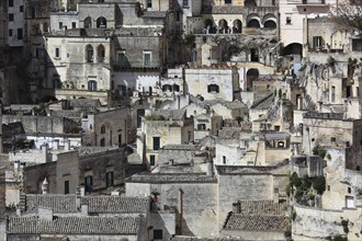 Old town, Sassi, Sassi di Matera cave settlements, UNESCO World Heritage Site, Matera, Basilicata,