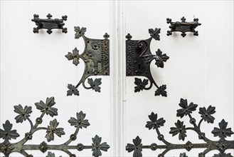 Door, Schloss Moyland, moated castle, Museum of Modern Art, Bedburg-Hau, Lower Rhine, North