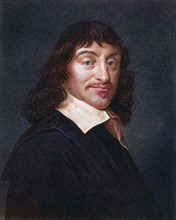 Rene Descartes 1596-1650, French mathematician, natural scientist and philosopher. From the book