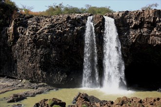 Ahamra region, the Blue Nile waterfall, in the highlands of Abyssinia, Blue Nile, Tis Issat