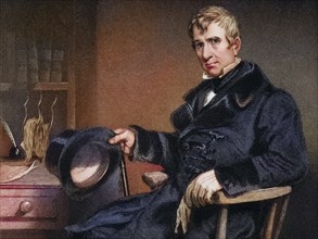 William Henry Harrison 1773 to 1841, 9th President of the United States, After a painting by Alonzo