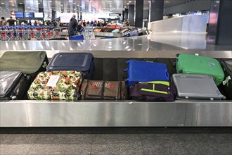 Airport baggage claim carousel baggage