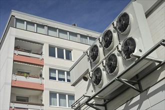 Fans, air conditioning, Wolfsburg, Lower Saxony, Germany, Europe