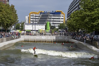 Surfing facility in the city centre of Rotterdam, Rif010, supposedly the world's first wave