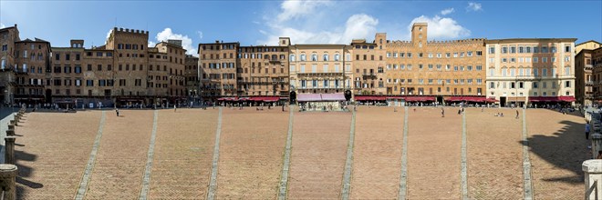 Piazza del Campo, panorama, architecture, old town, historical, Siena, Tuscany, Italy, Europe