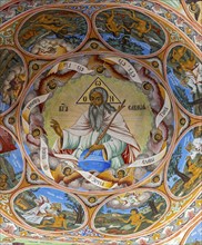 Rila Monastery frescoes, Bulgaria, Europe