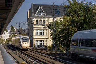 Tiergarten S-Bahn station with local and long-distance trains, Berlin, Germany, Europe