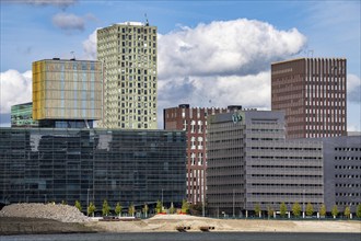 The Rijnhaven, a 28-hectare harbour basin, has now been filled in by almost a third to create space