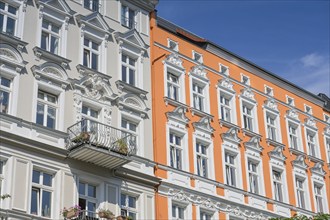 Old buildings, Oderberger Straße, Prenzlauer Berg, Pankow, Berlin, Germany, Europe