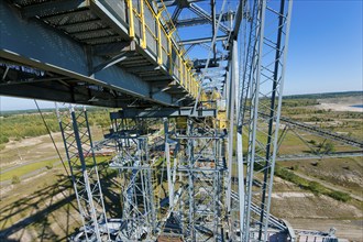 The F60 overburden conveyor bridge visitor mine is located on Bergheider See near the village of