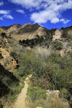 Countryside landscape, near Huebro, Ruta del Agua, Sierra Alhamilla mountains, Nijar, Almeria,