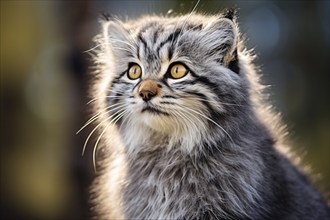 Cute fluffy pallas cat. KI generiert, generiert AI generated