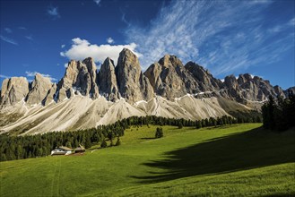 Glatschalm, Geislerspitzen, Villnöss Valley, Sass Rigais, Dolomites, South Tyrol, Italy, Europe