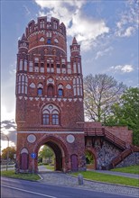 The historic Uenglinger Tor in front of the old town centre of Stendal in the Altmark. Hanseatic