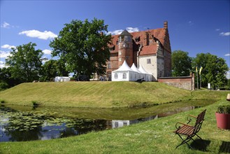 Europe, Germany, Mecklenburg-Western Pomerania, Moltzow, Ulrichshusen Castle, Renaissance building