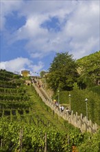 The Spitzhaus staircase is located in the Saxon town of Radebeul. It connects the Hoflößnitz