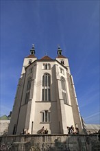 Evangelical-Lutheran Neupfarrkirche, start of construction 1519, Neupfarrplatz, Regensburg, Upper