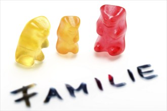 Gummy bears, family, sweets, candy, Federal Republic of Germany