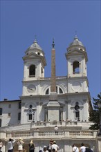 The church Santissima Trinita dei Monti, Santa Trinita dei Monti or Santissima Trinita al Monte