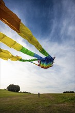 Large stunt kite, Hütten, Rickenbach, Hotzenwald, Southern Black Forest, Black Forest,