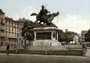 Monument to Ferdinand, Duke of Genoa, Turin, Italy, Historical, digitally restored reproduction