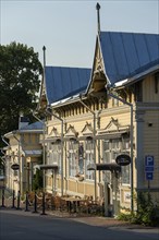 Traditional wooden house, Naantali or Nådendal, Baltic Sea coast, Finland, Europe