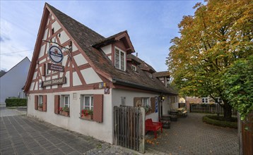 Historic pub Doktorshof, built around 1652, Mögeldorfer Hauptstraße 47, Nuremberg-Mögeldorf, Middle