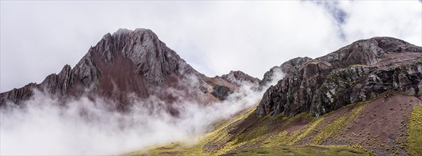 Pallay Punchu Rainbowmountain, Layo, Peru, South America