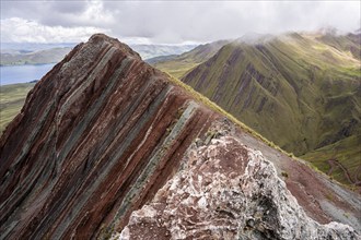 Pallay Punchu Rainbowmountain, Layo, Peru, South America