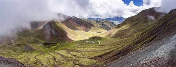 Pallay Punchu Rainbowmountain, Layo, Peru, South America