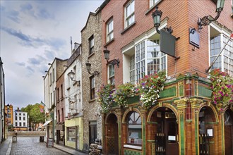 Temple Bar street in Dublin city center, Ireland, Europe