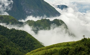 Famous and picturesque Heavens gate mountain landscape at Sapa area in Vietnam Asia, Asia