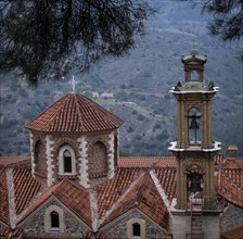 Christian orthodox monastery of Machairas dedicated to the Virgin Mary. Cyprus churches. Troodos