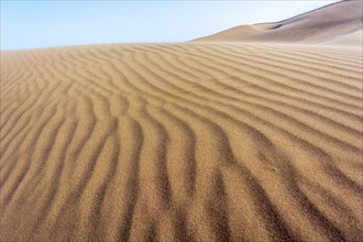 Erg Chebbi, sand desert of Merzouga, southeast of Morocco. Popular destination for travellers.