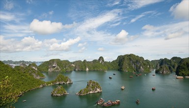 Famous and picturesque Halong bay nature resort landmark in Vietnam, Asia