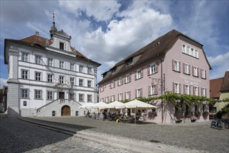 Baroque town hall, inaugurated in 1716, Marktplatz 1, Iphofen, Lower Franconia, Bavaria, Germany,