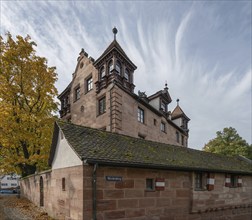 Linksches Schloss, Cnopfschenschloss, mentioned around 1517, rebuilt and renovated between 1878 and