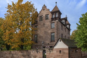 Linksches Schloss, Cnopfschenschloss, mentioned around 1517, rebuilt and renovated between 1878 and