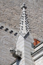 Mythological figure as gargoyle, medieval cathedral, Visby Cathedral, St Mary's Church, former