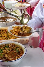 Lunch being served to participants of a popular festival in Brazil, Belo horizonte, Minas Gerais,